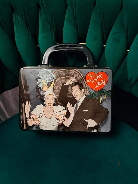Handbags - Vintage I Love Lucy Vandor Mini Lunch Box Tin Lucille Ball Desi Arnaz Collectibl